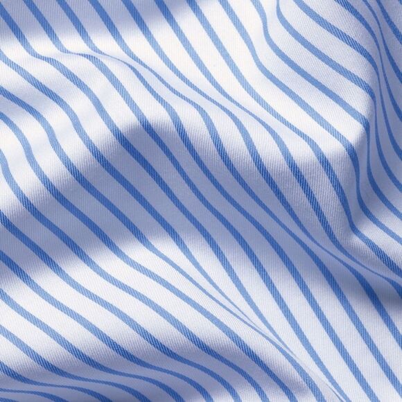 Charles Tyrwhitt Cornflower Blue Striped Twill Slim Fit 15.5 NWT in packaging - Picture 5 of 8